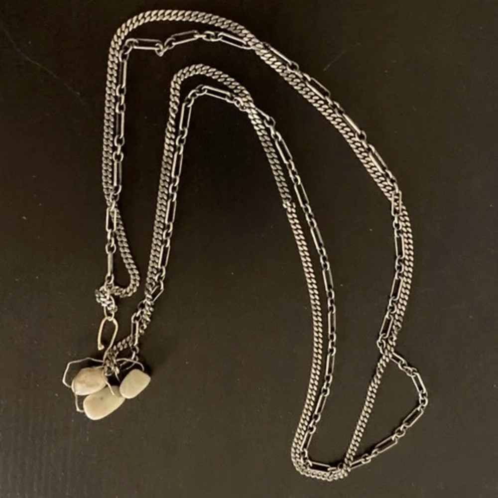 Vintage Smoky Quartz Pendant/s Necklace 24”